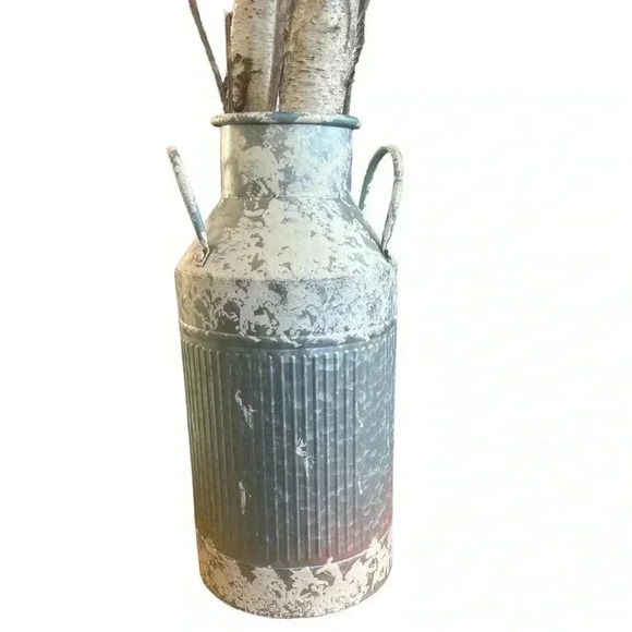 Rustic Metal Milk Can - Picture 2 of 5